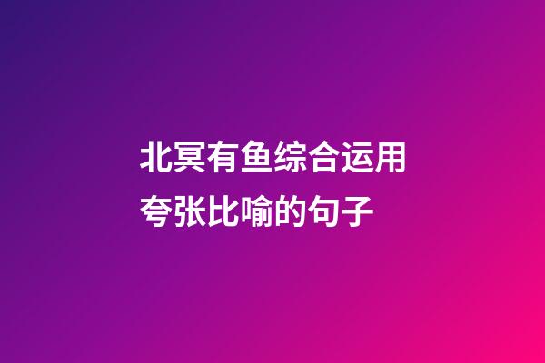 北冥有鱼综合运用夸张比喻的句子