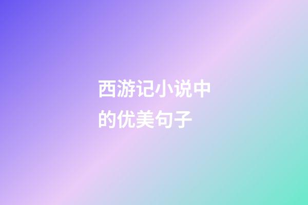 西游记小说中的优美句子